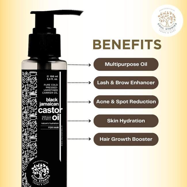 Black Jamaician Castor Oil — cold-pressed carrier oils