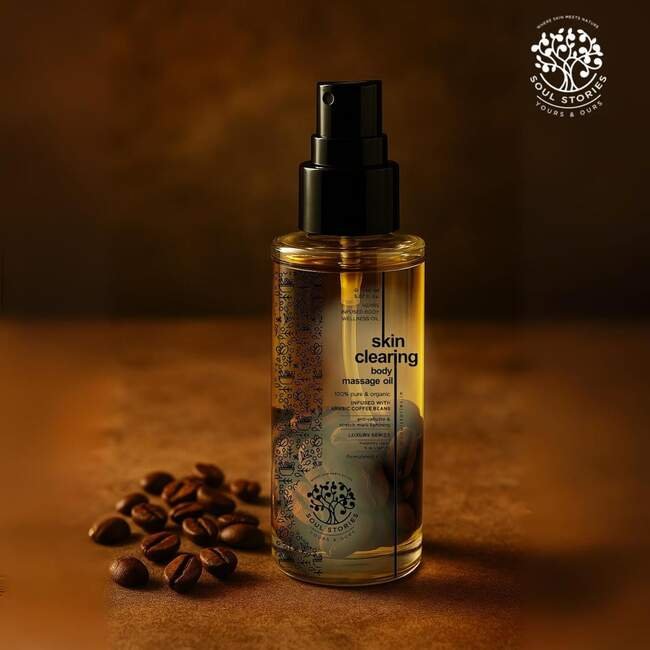 Skin Clearing Body Massage Oil — herbs-infused body wellness oils
